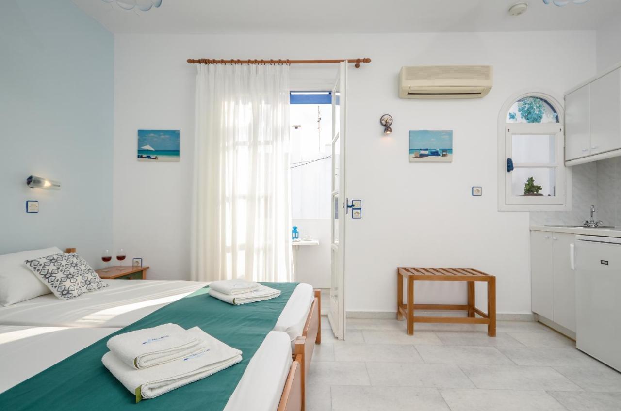 Nostos Studios At Saint George Beach Agios Georgios Chora Naxos Town Naxos City Buitenkant foto