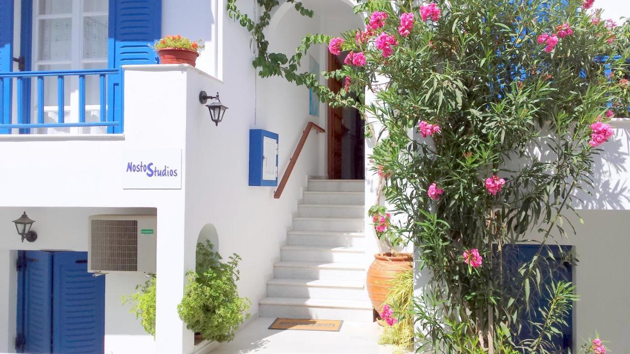 Nostos Studios At Saint George Beach Agios Georgios Chora Naxos Town Naxos City Buitenkant foto